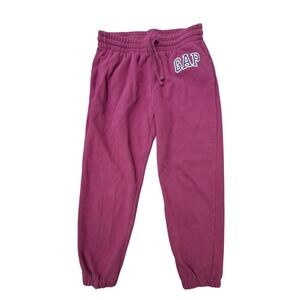 Gap Womens‎ Fleece Joggers Burgundy Maroon Arch Logo Sweatpants Small